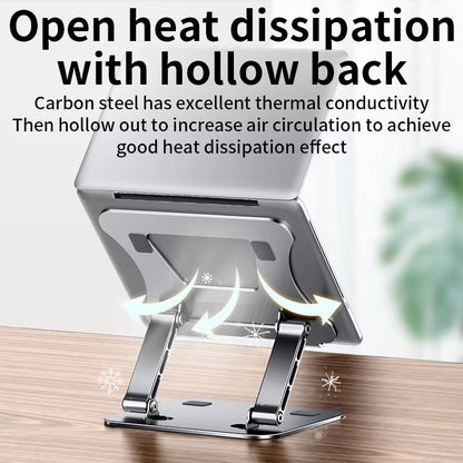 Phone Tablet Stand Adjustable Aluminum Alloy Laptop Tablet up to 17 "Laptop Portable Folding Stand Cooling Stand Support