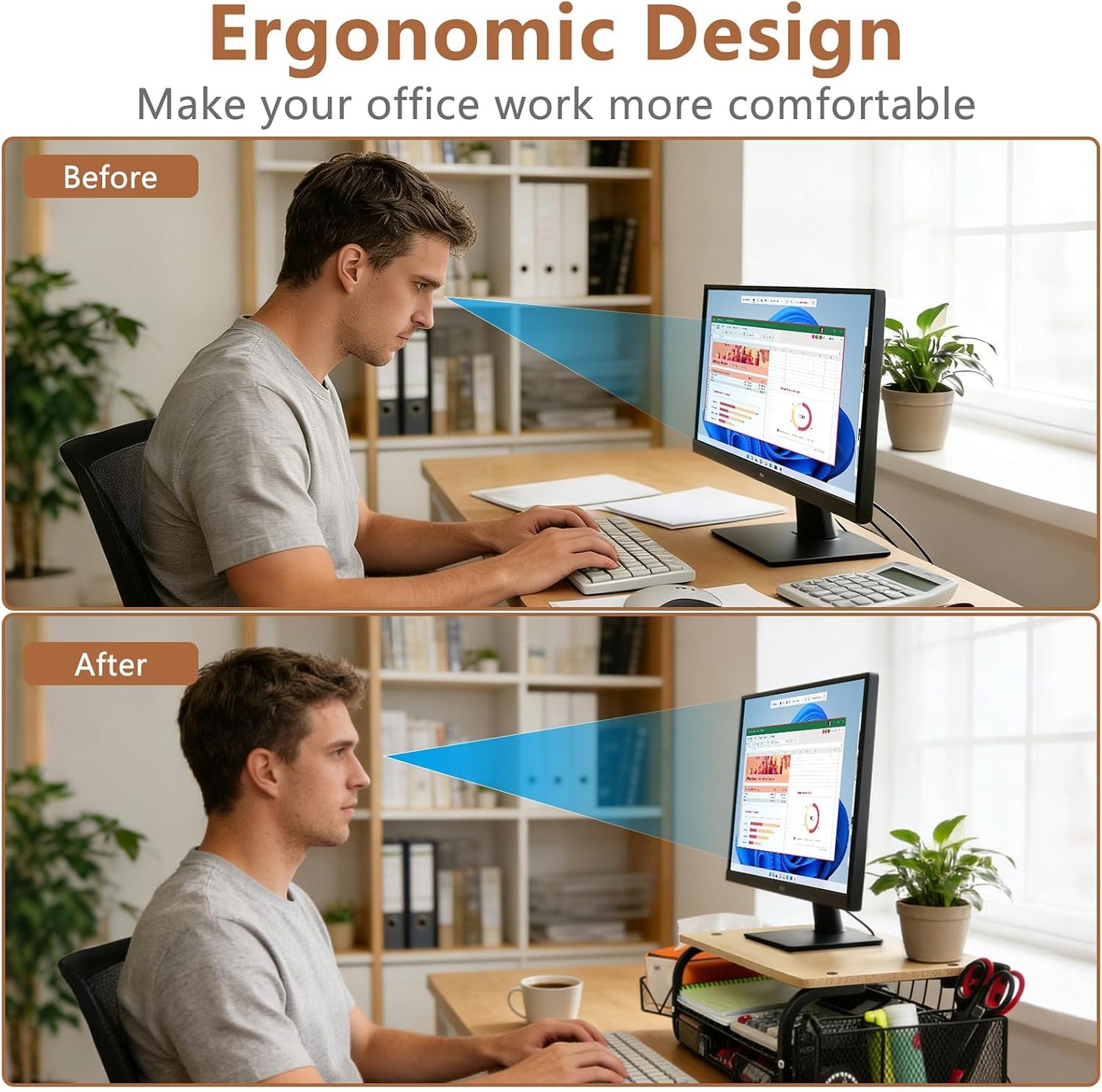 Desk Organizers and Accessories Monitor Riser